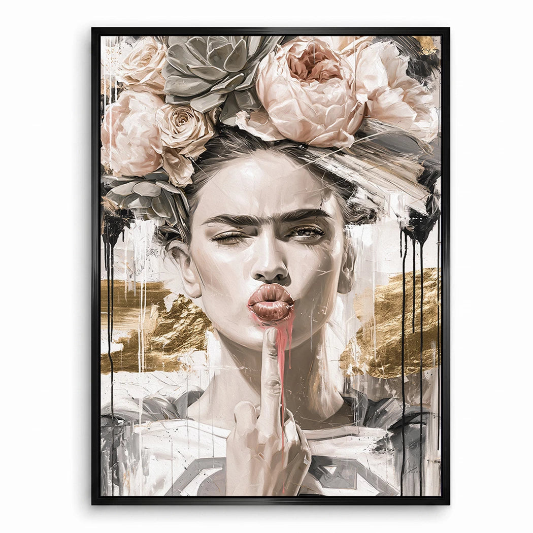 Frida Superman Leinwand Bild