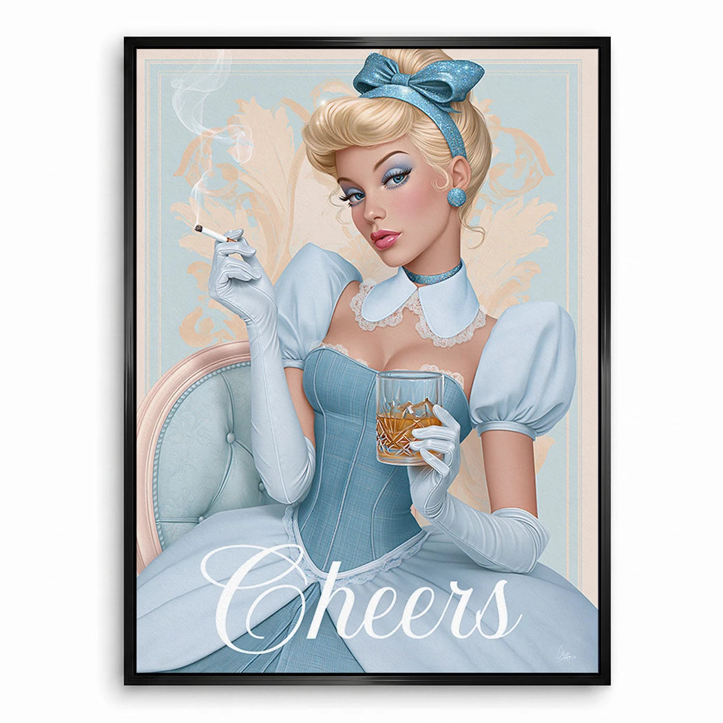 Cinderella Cheers Leinwand Bild