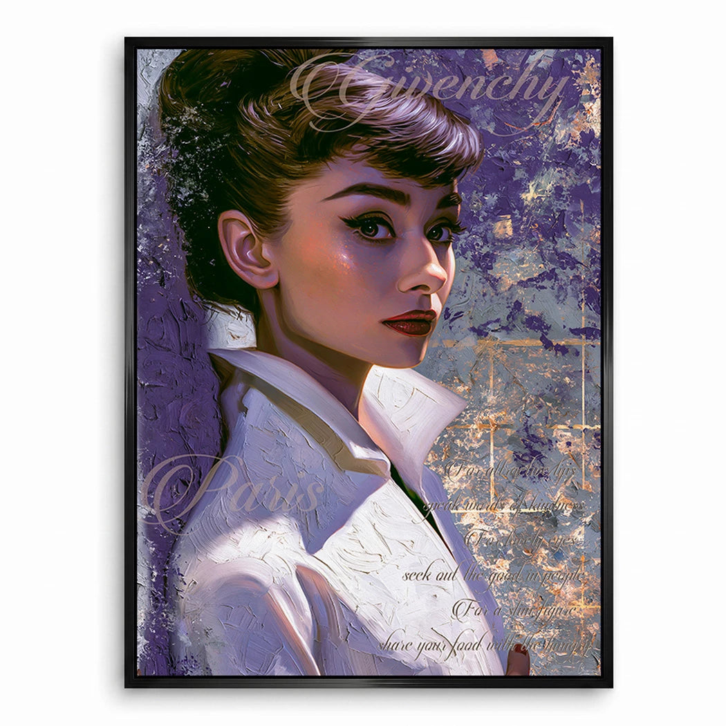 Audrey Couture Leinwand Bild