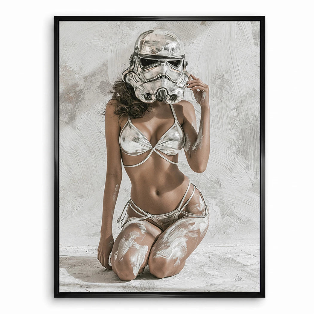 Stormtrooper Blanc Leinwand Bild