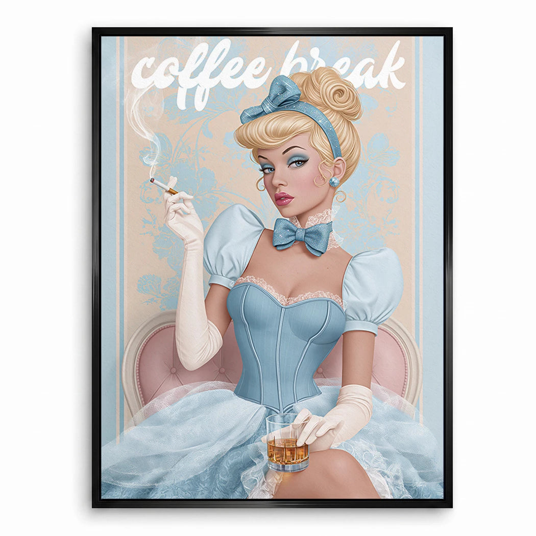 Cinderella Coffee Leinwand Bild
