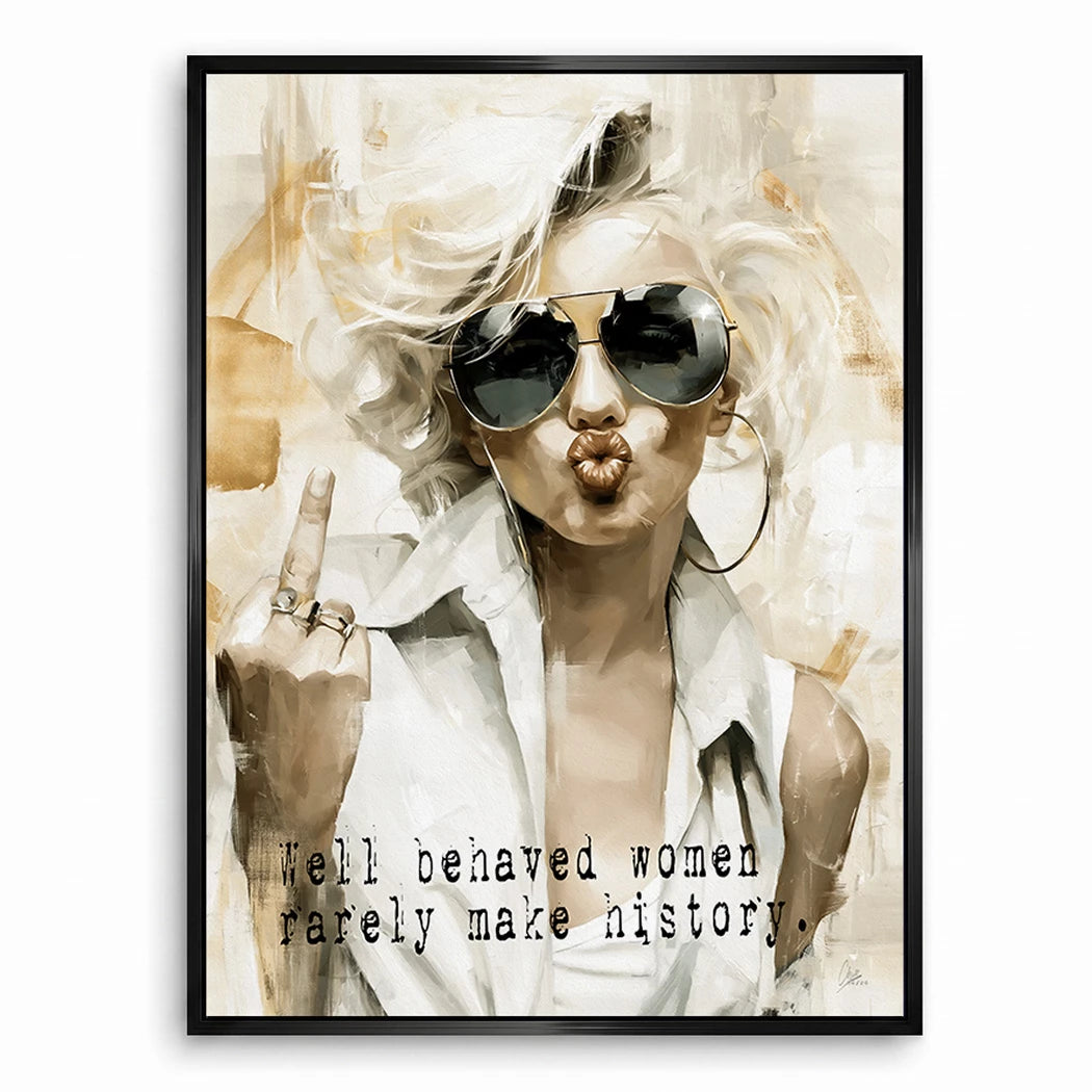 Marilyn Monroe Rebell Leinwand Bild