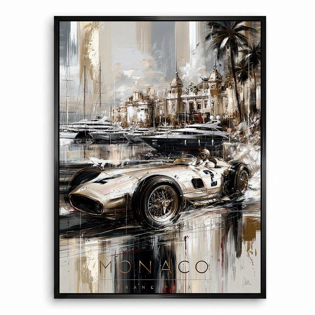 Monaco Pole Position Leinwand Bild