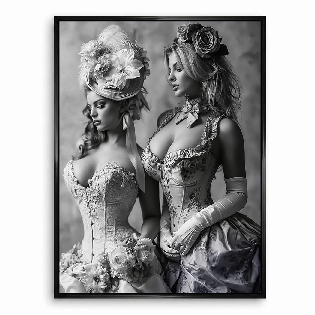 Barock Damen Leinwand Bild