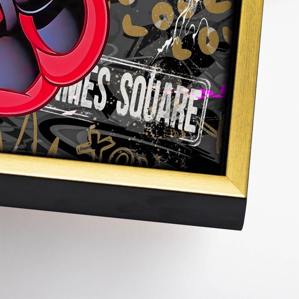 Minnie Vogue Gold Pop Art Leinwand Bild INGALERIE