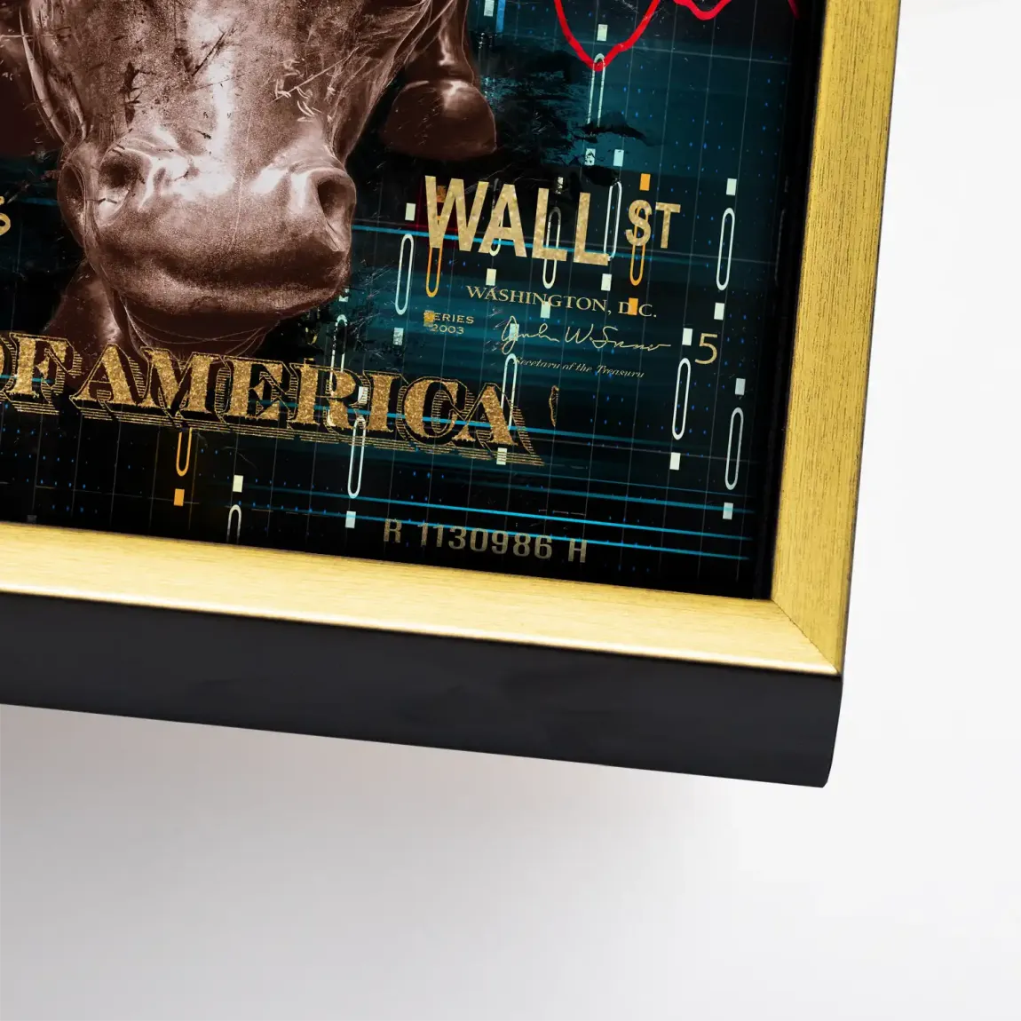 Dagobert Duck Wallstreet Leinwand Bild