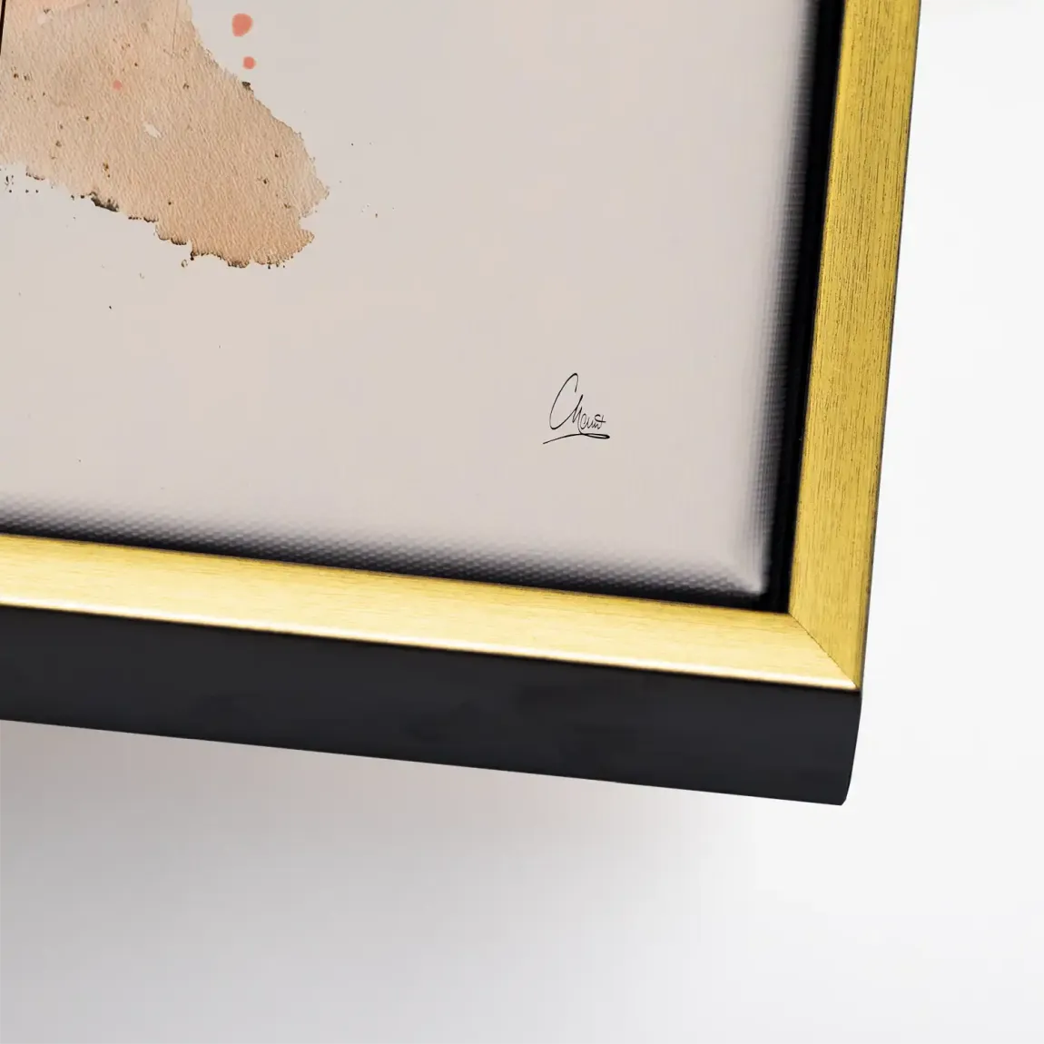 Amber Flow Leinwand Bild