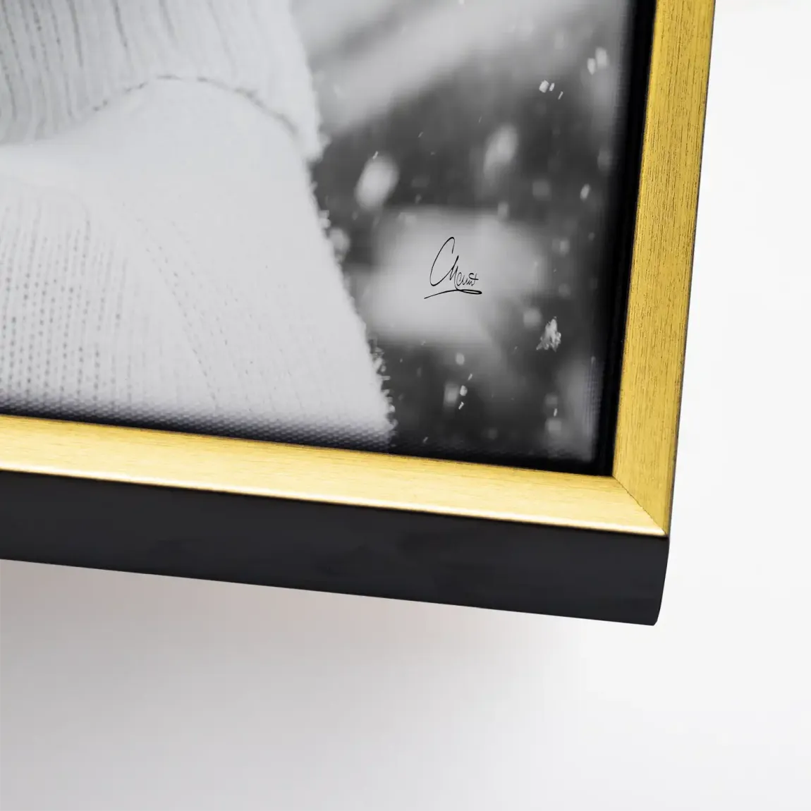 Audrey Hepburn Winter Portrait Leinwand Bild