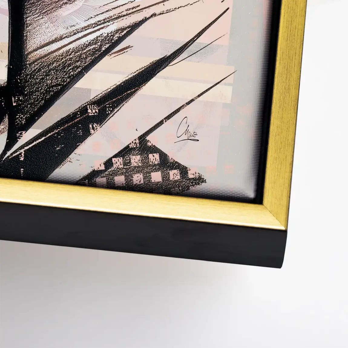 Soft Kiss Abstrakt Leinwand Bild