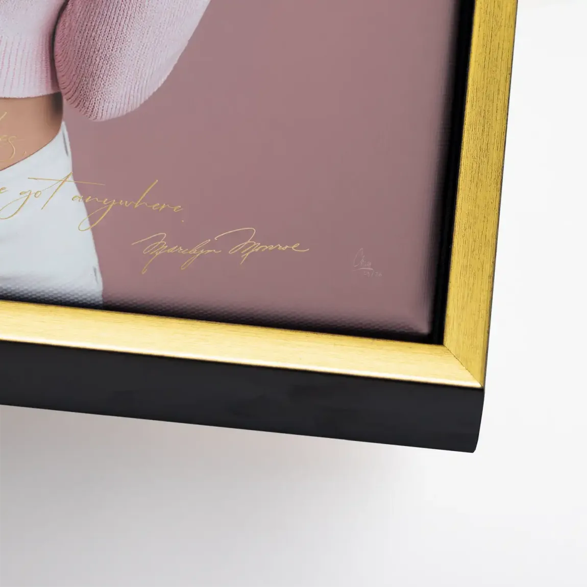 Marilyn Monroe Blush Leinwand Bild