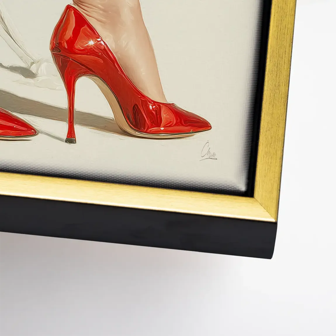 Red Heels Delight Leinwand Bild