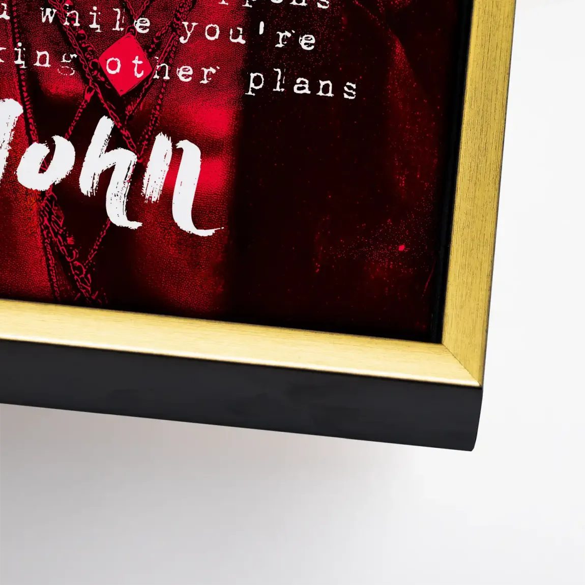 Lennon Red Vision Leinwand Bild