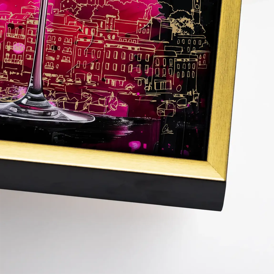 Velvet Royale Champagne Leinwand Bild INGALERIE