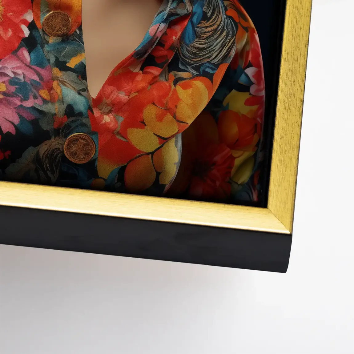 Floral Glamour Leinwand Bild