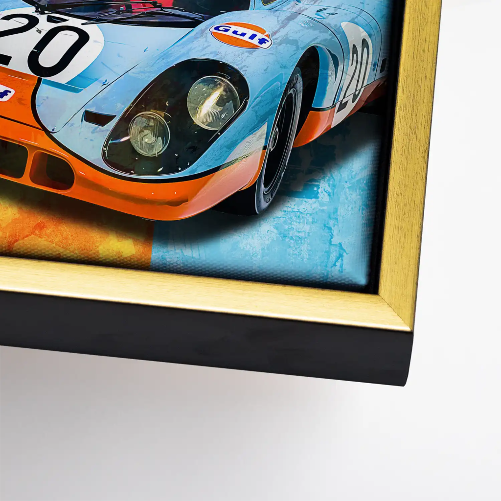 Steve Gulf Porsche 917 Leinwand Bild INGALERIE