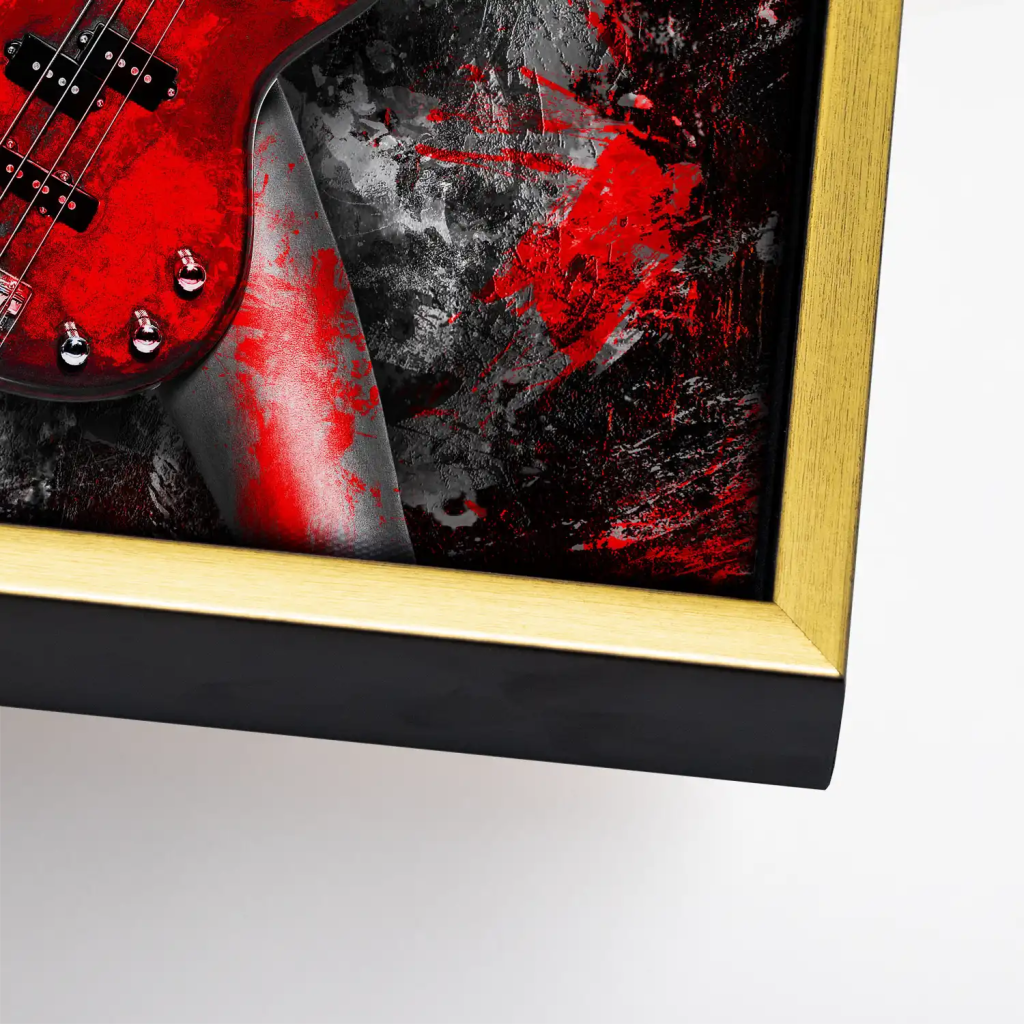 Guitar Abstrakt Style Leinwand Bild INGALERIE