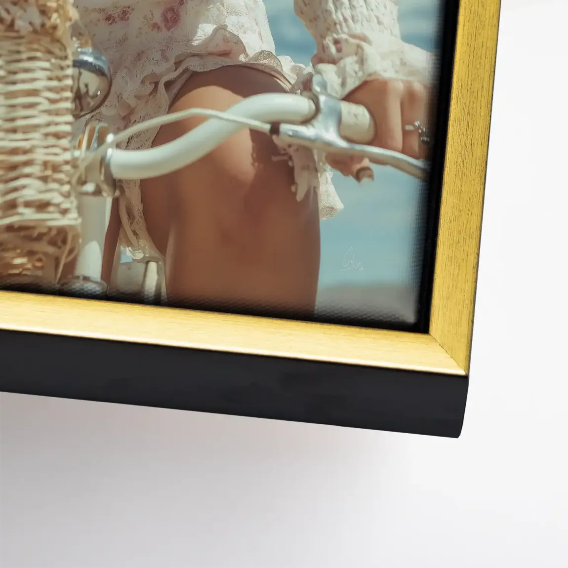 Blütenmädchen Leinwand Bild