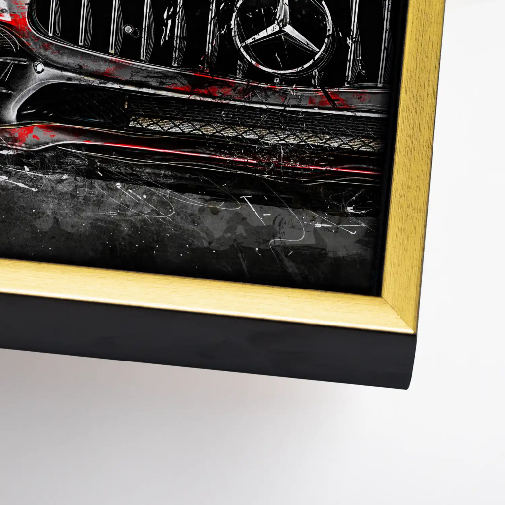 Mercedes AMG GT Abstrakt Modern Leinwand Bild INGALERIE