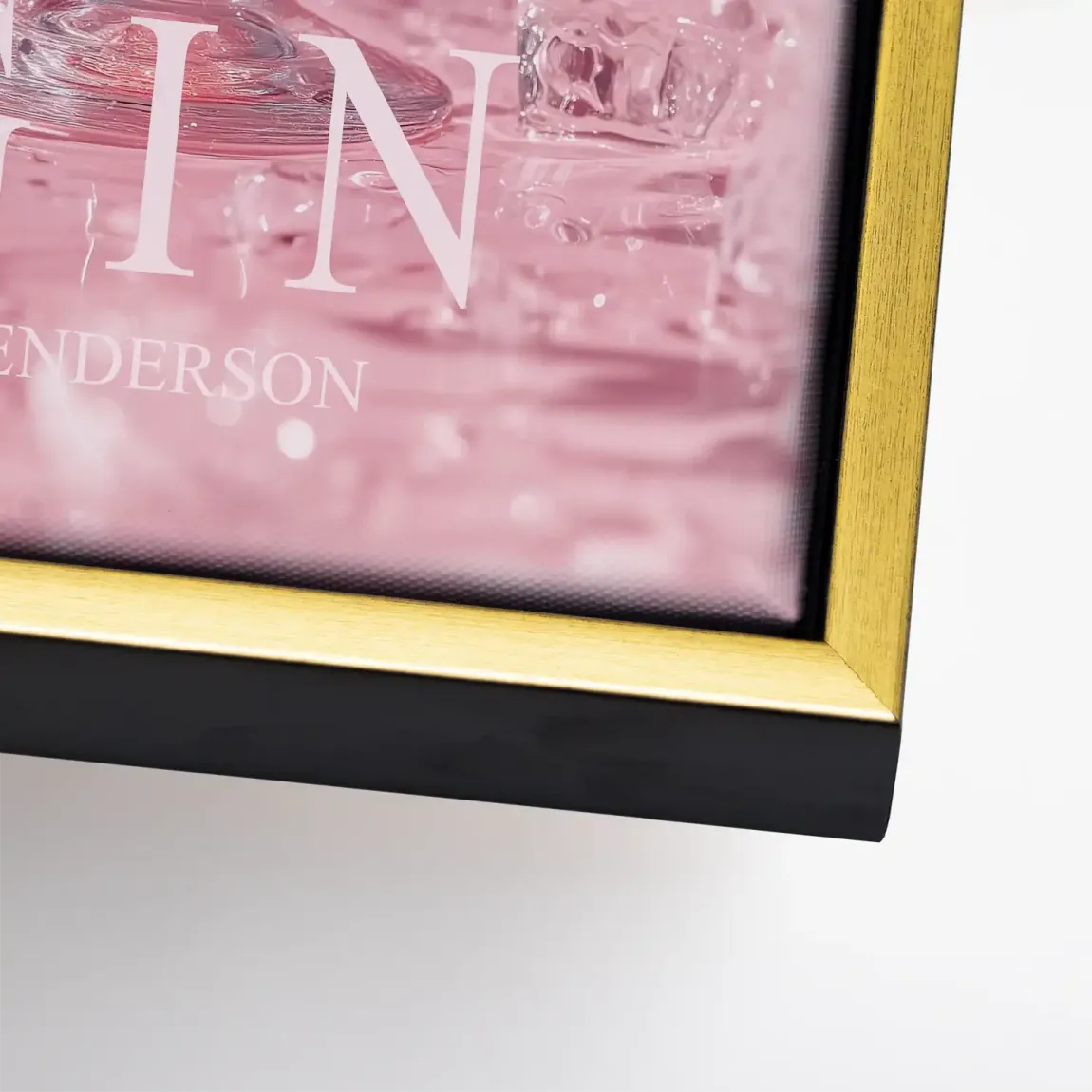 Gin Rosé Leinwand Bild