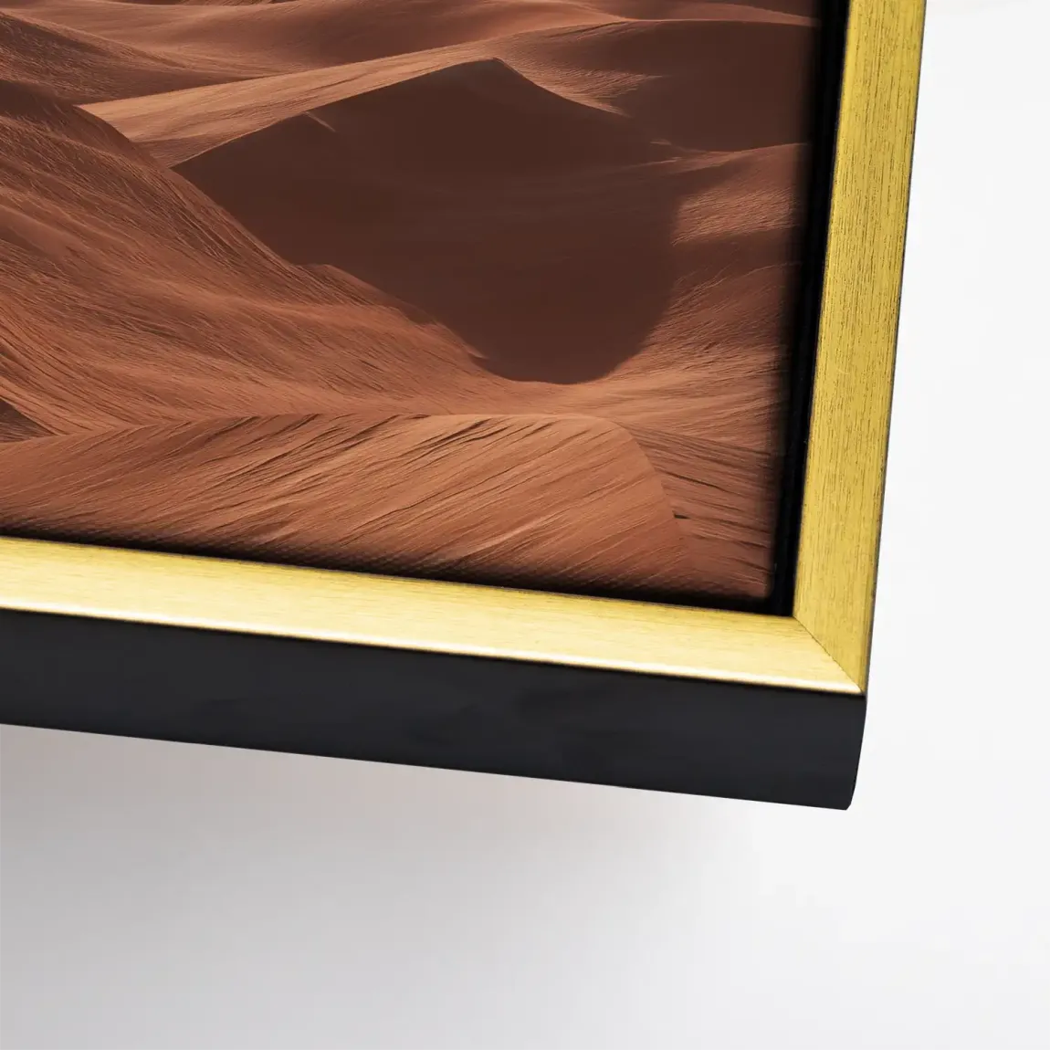 Goldene Wüste Leinwand Bild