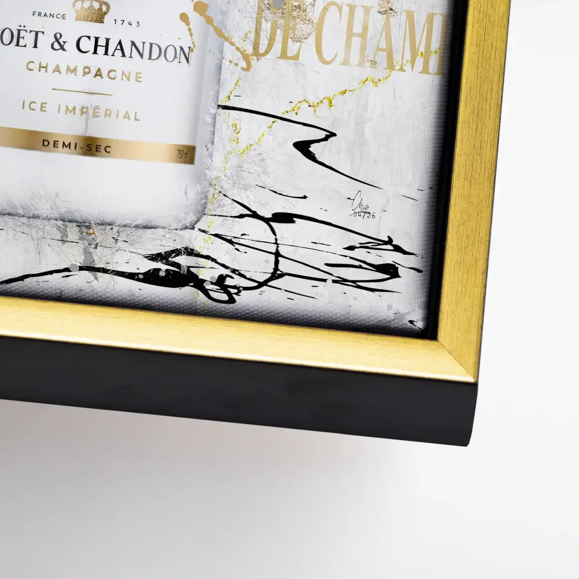 Champagner Art Leinwand Bild