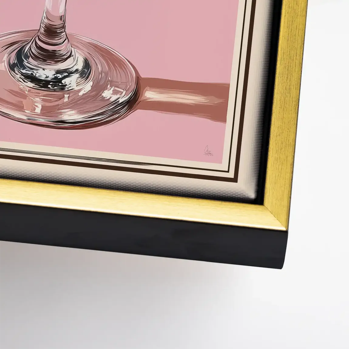 Martini Retro Art Leinwand Bild