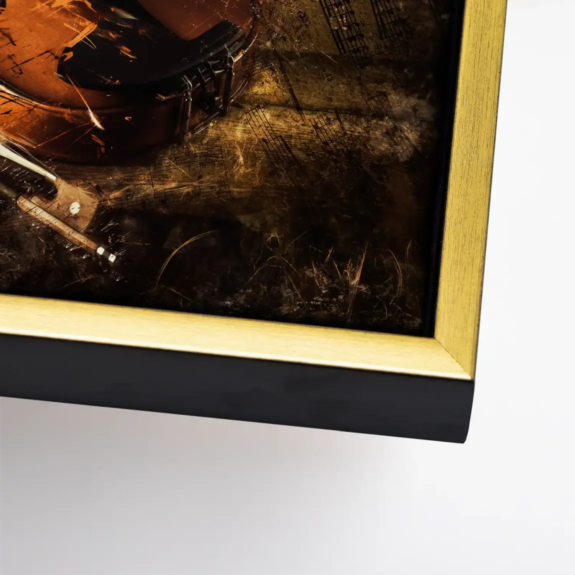 Golden Strings Melodie Leinwand Bild