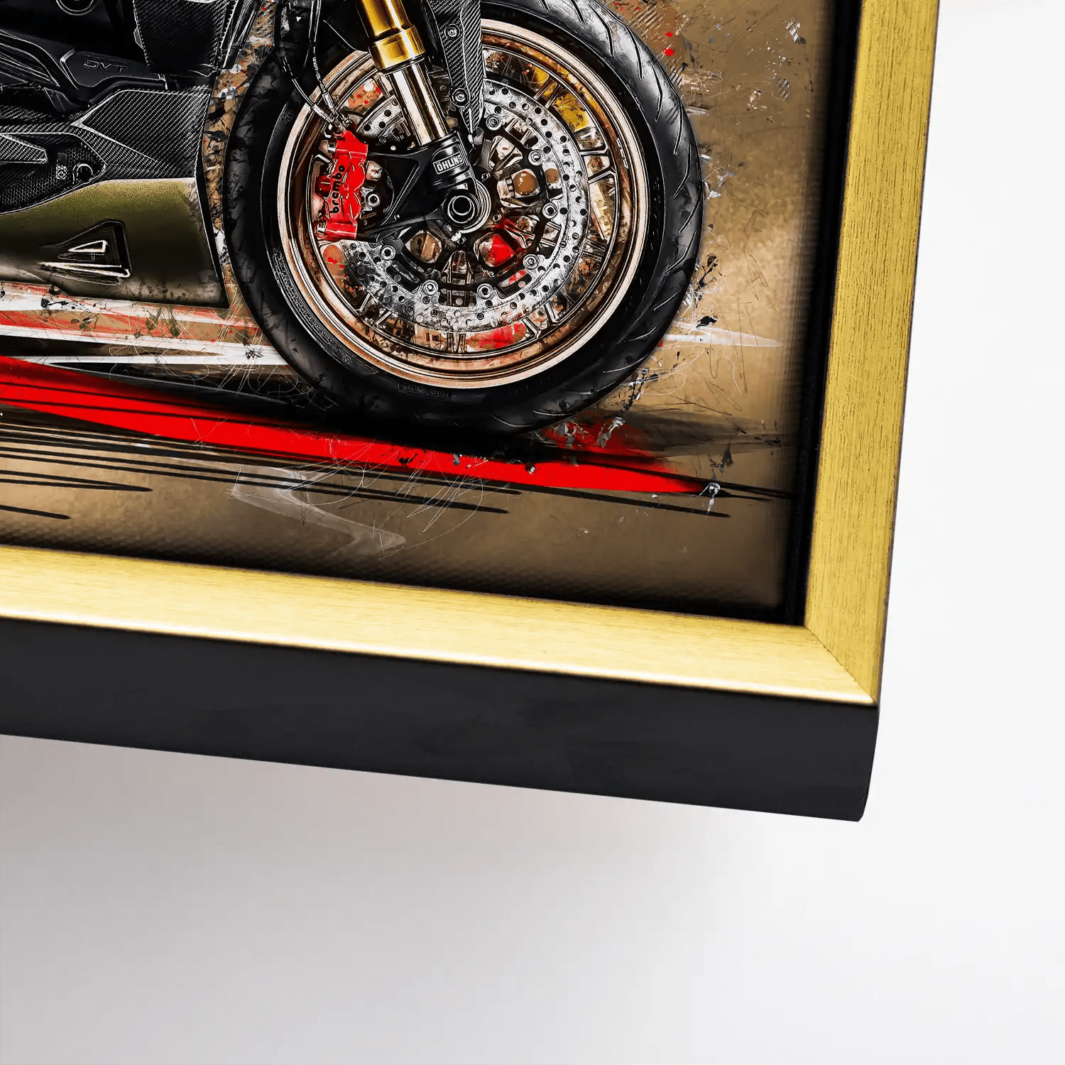 Ducati Diavel Lambo Retro Leinwand Bild INGALERIE