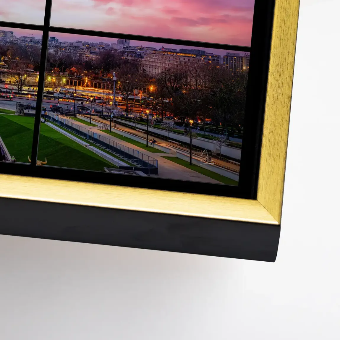 Evening Glow Paris Leinwand Bild