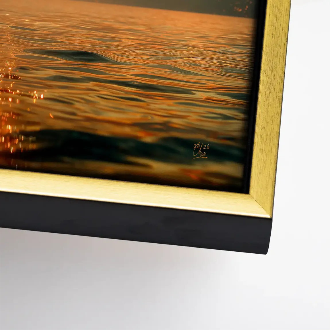 Abendlichter Leinwand Bild