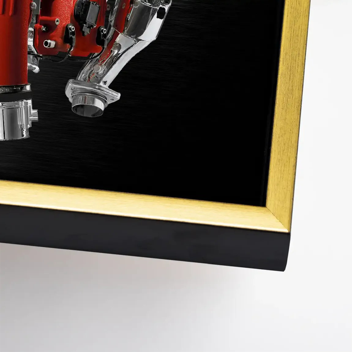 Corvette C8 Motor Leinwand Bild