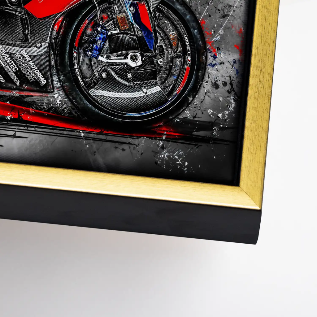 BMW M1000RR Black Leinwand Bild INGALERIE