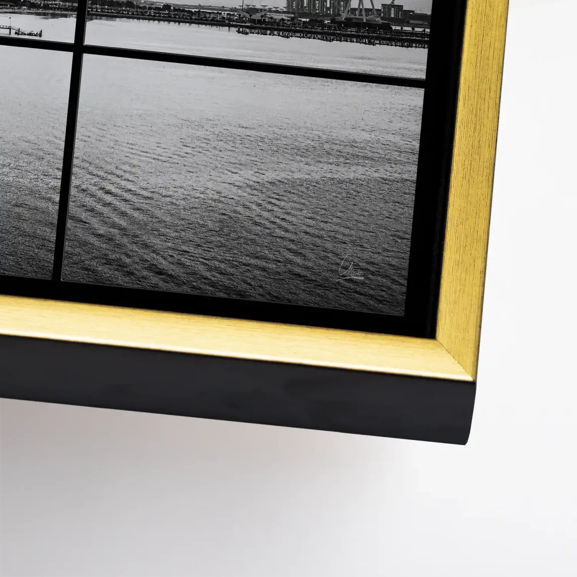 Dubai Noir Horizon Leinwand Bild