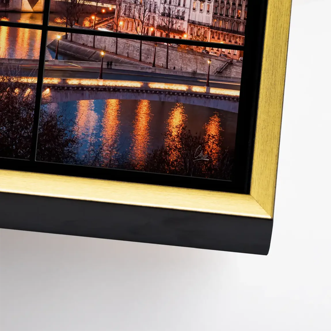 Twilight over Paris Leinwand Bild