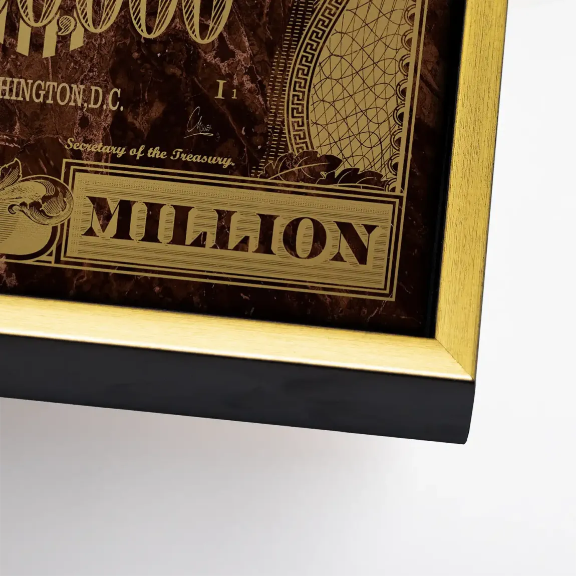 Gold Dollar George Washington Leinwand Bild