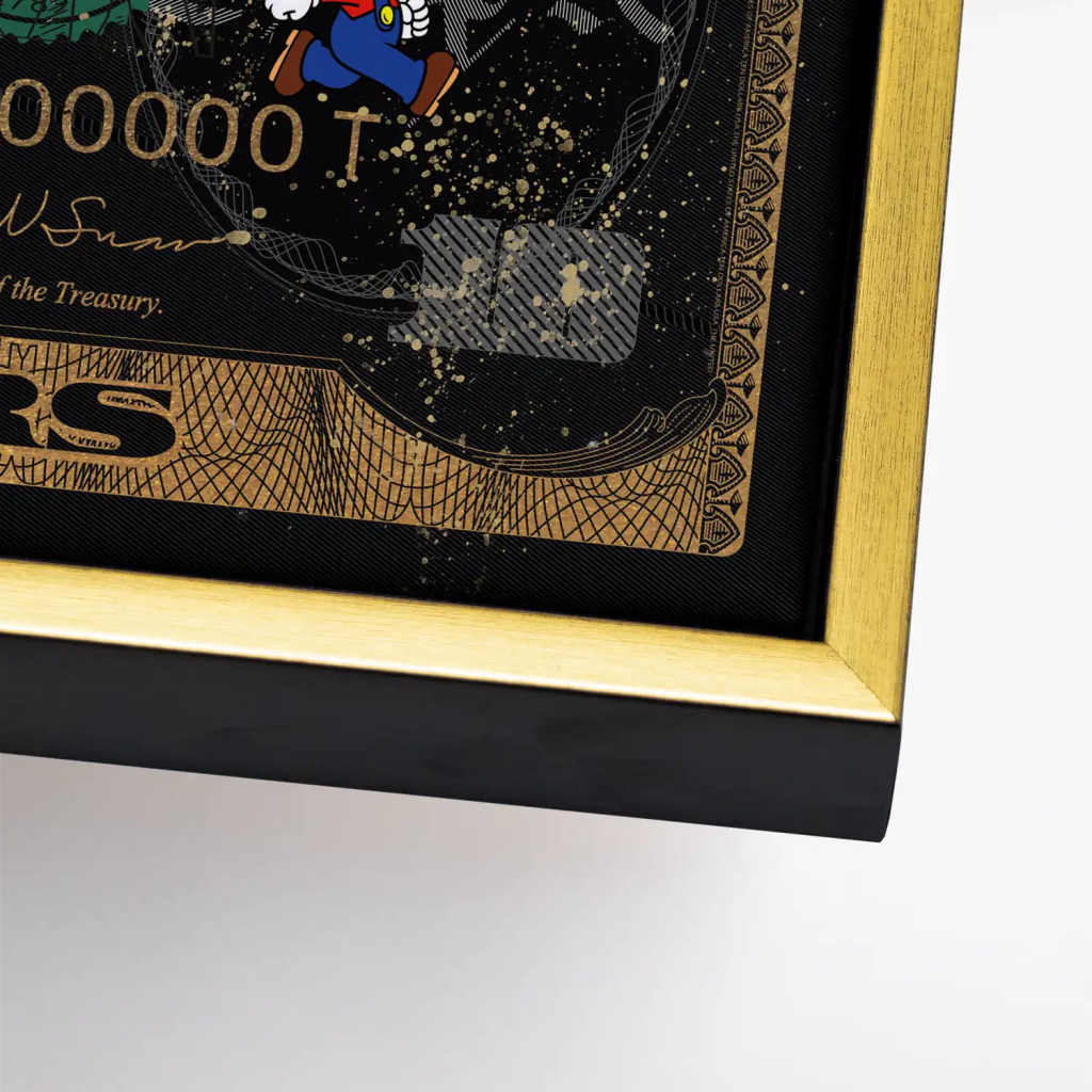 Tweety und Sylvester Black Dollar Leinwand Bild INGALERIE