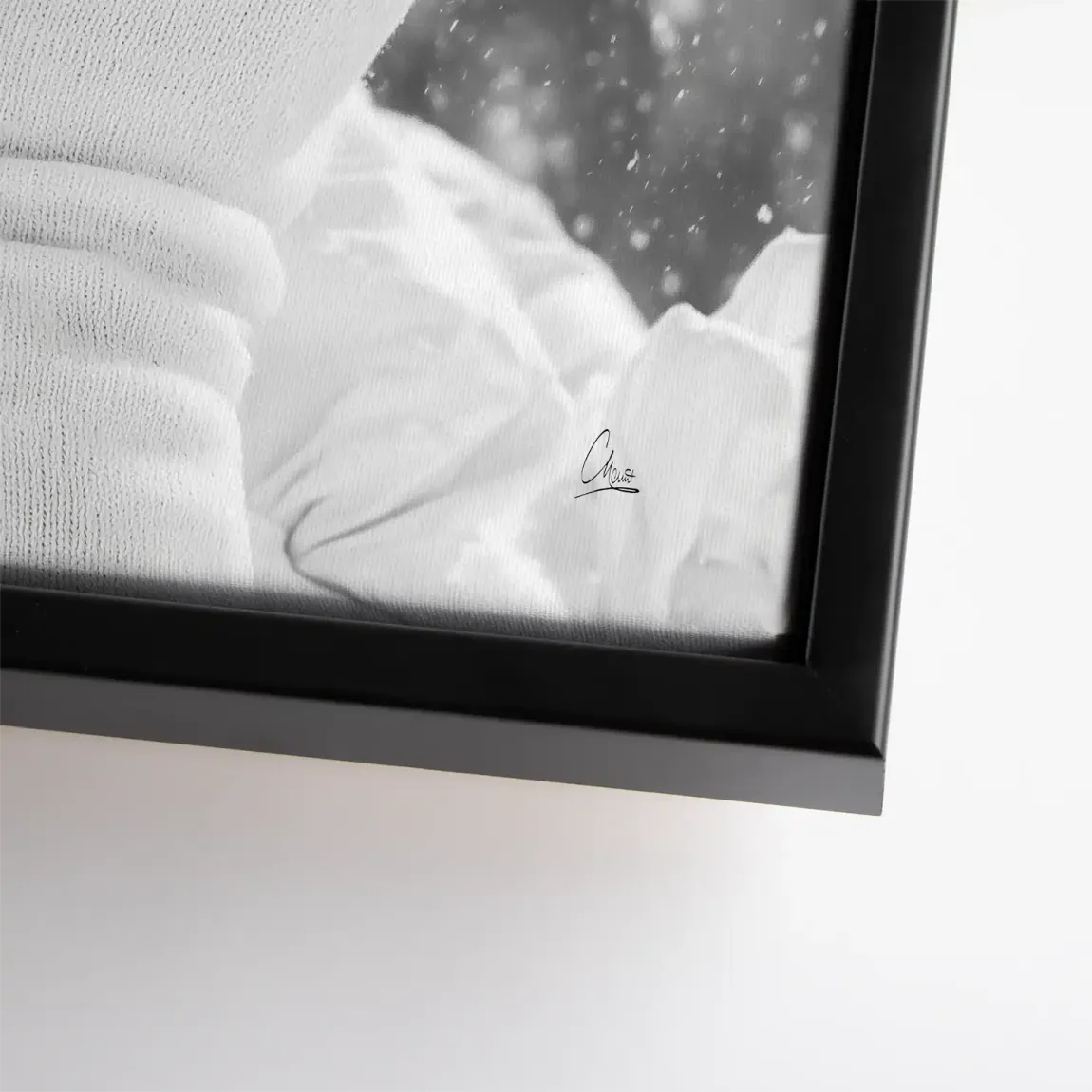 Audrey Hepburn Snow Portrait Leinwand Bild