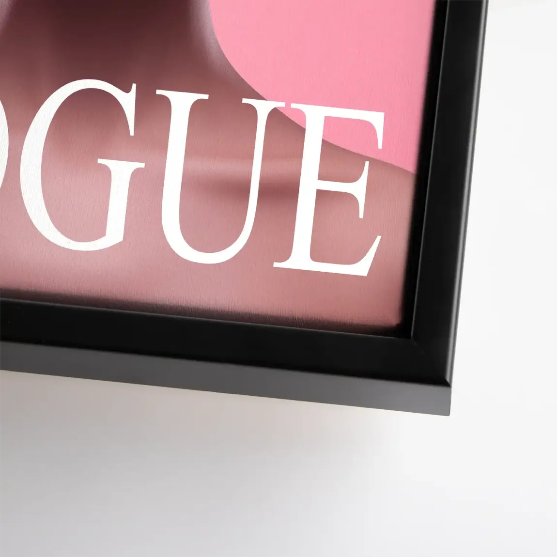 Floral Pink Vogue Leinwand Bild