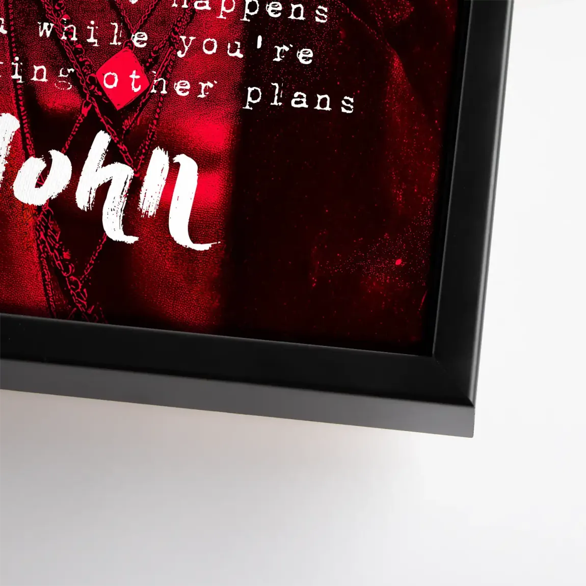 Lennon Red Vision Leinwand Bild