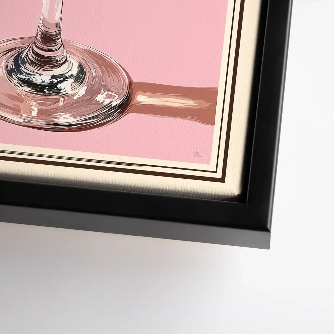 Martini Retro Art Leinwand Bild