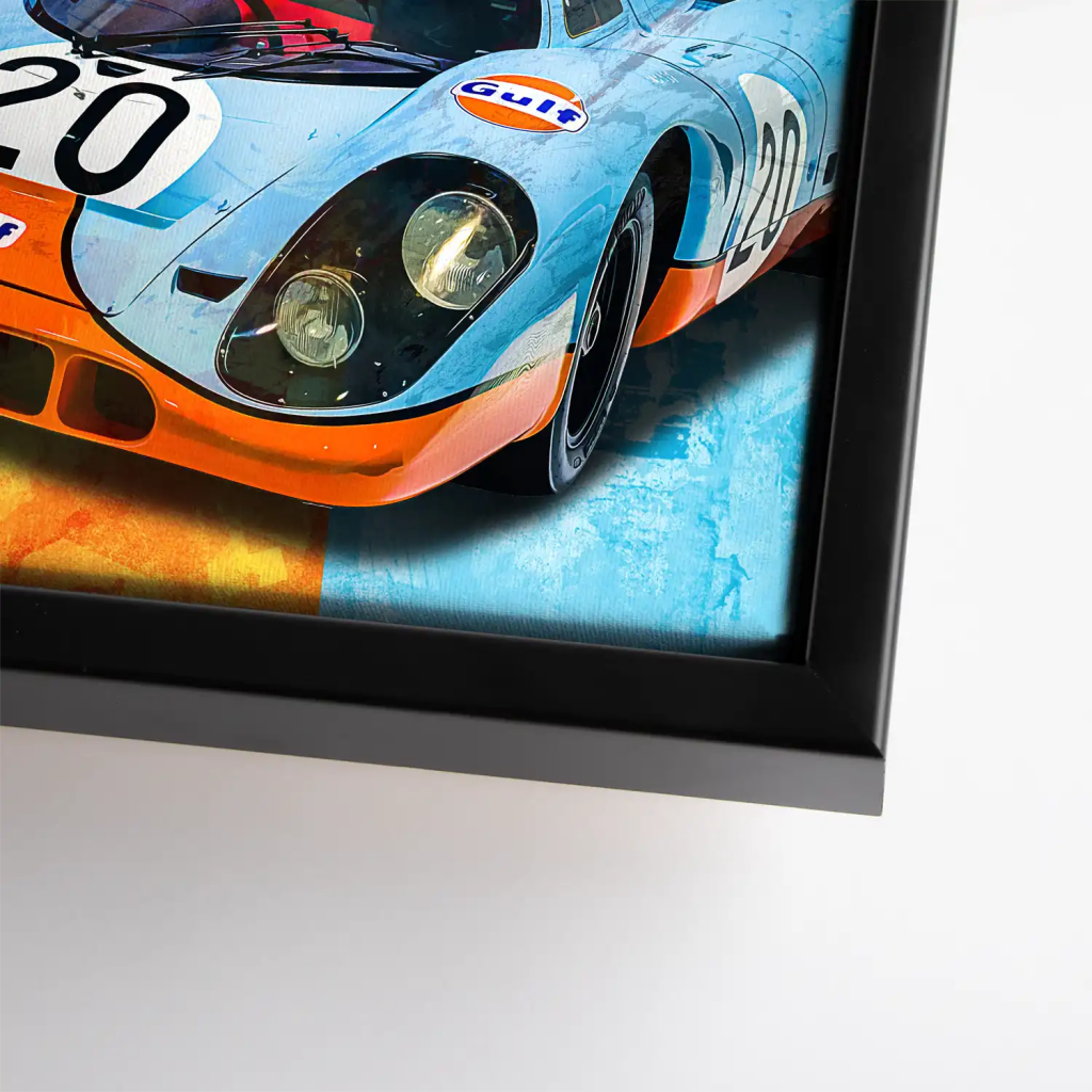 Steve Gulf Porsche 917 Leinwand Bild INGALERIE