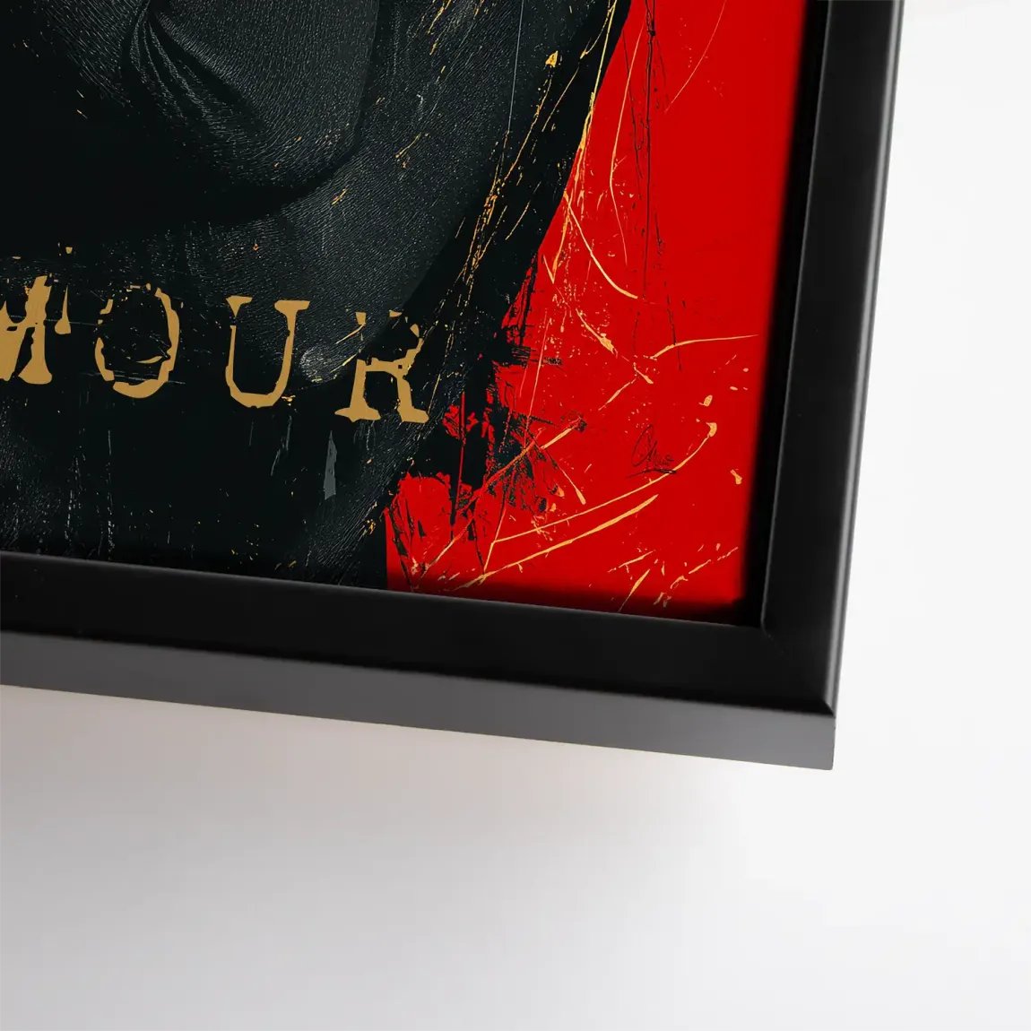 Audrey Hepburn Red Glamour Leinwand Bild