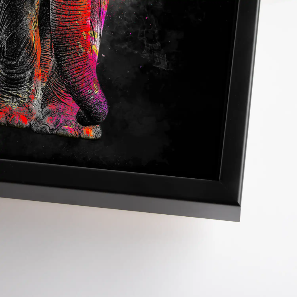 Elefant Color Style Leinwand Bild INGALERIE