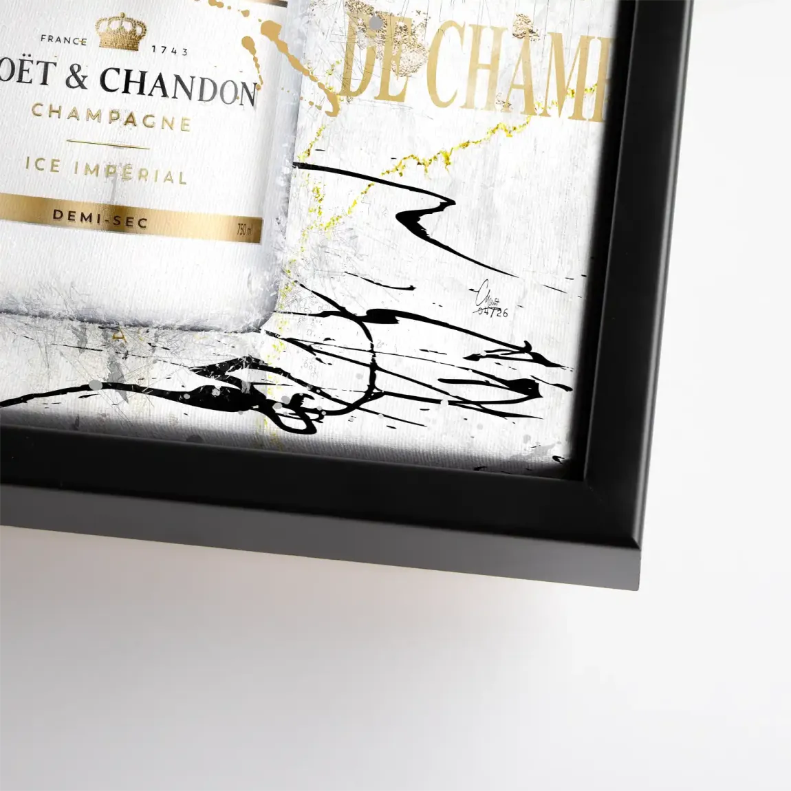 Champagner Art Leinwand Bild