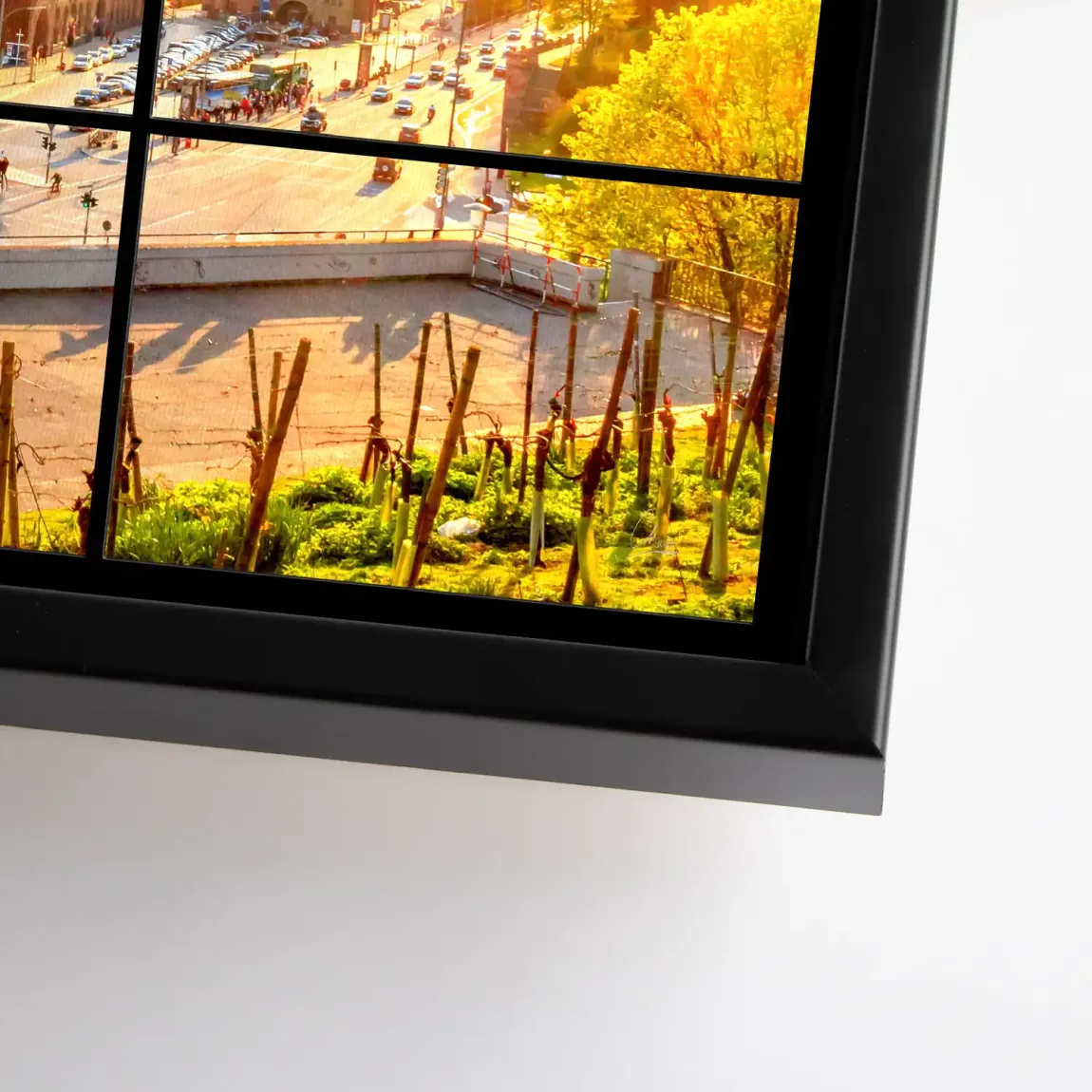 Hamburg Sunset View Leinwand Bild