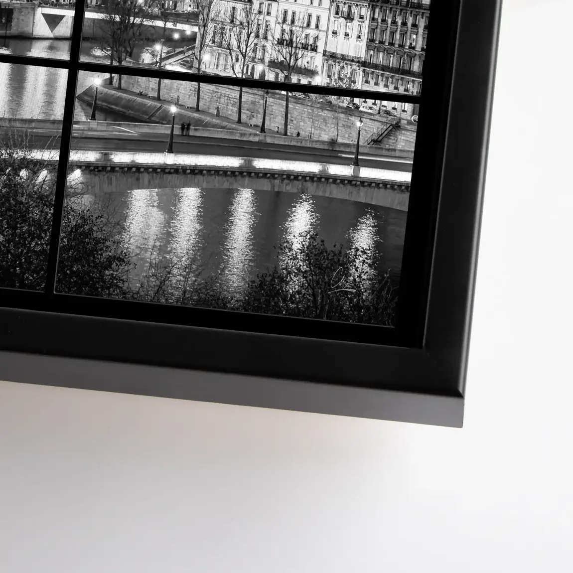 Paris Lights Noir Leinwand Bild