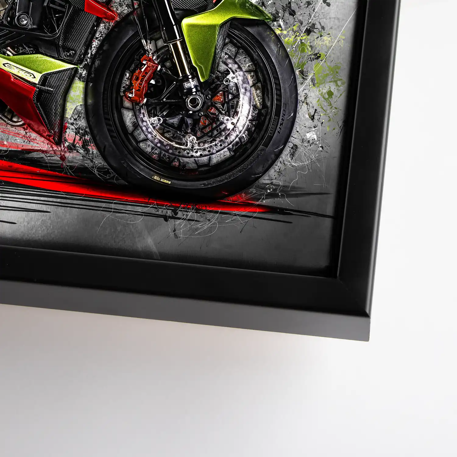 Ducati Streetfighter Lambo Style Leinwand Bild INGALERIE