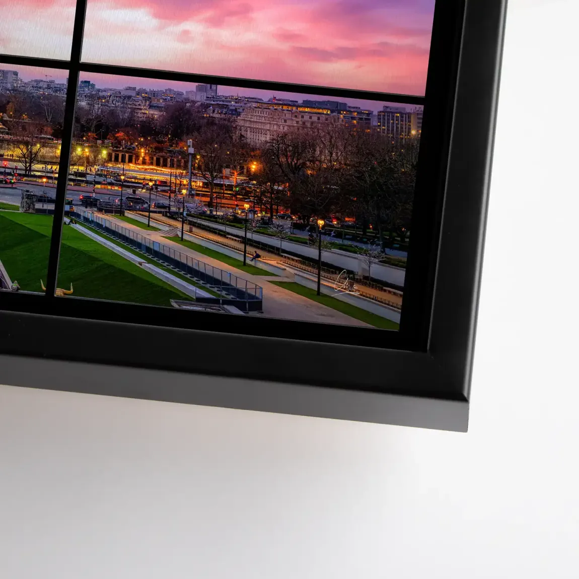 Evening Glow Paris Leinwand Bild