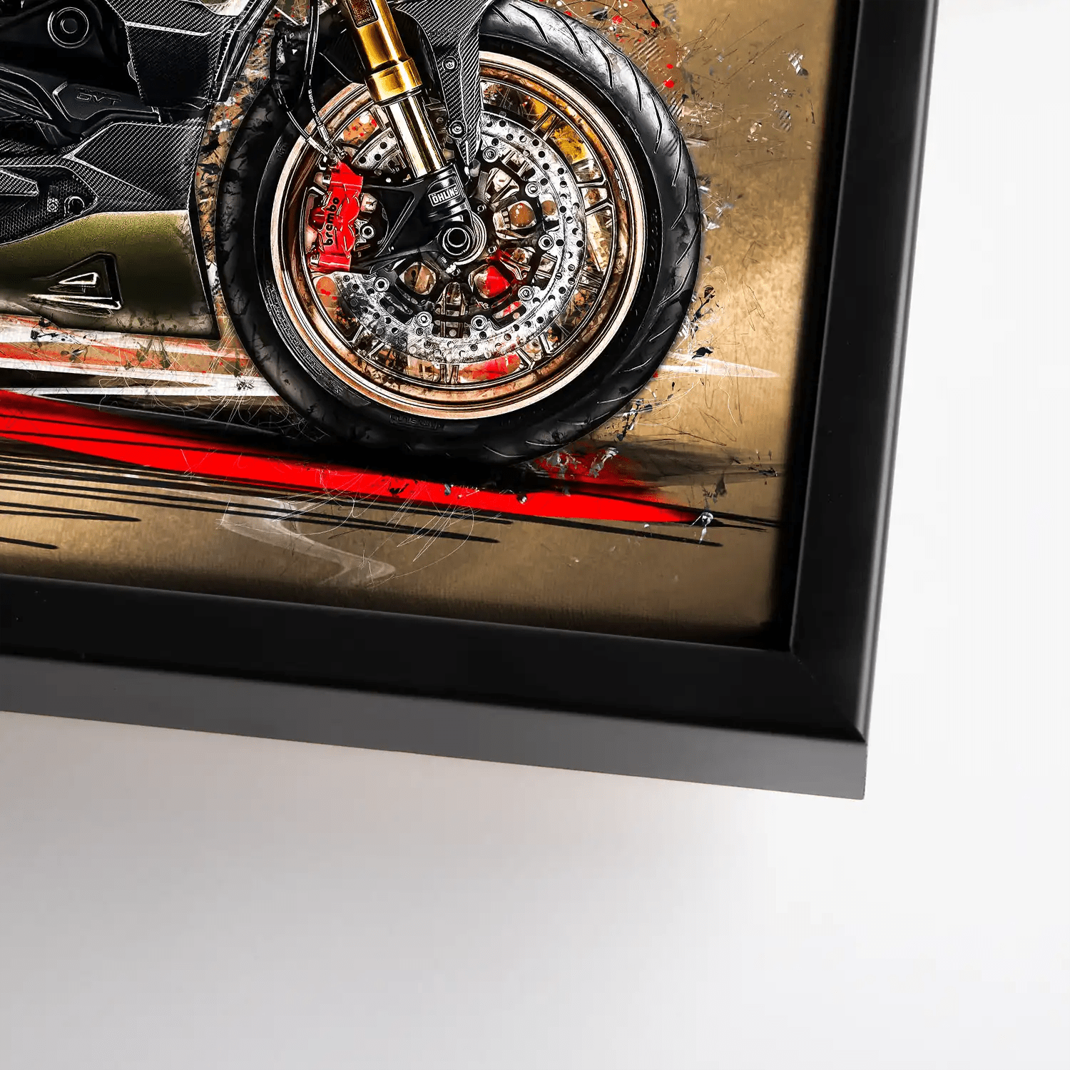 Ducati Diavel Lambo Retro Leinwand Bild INGALERIE