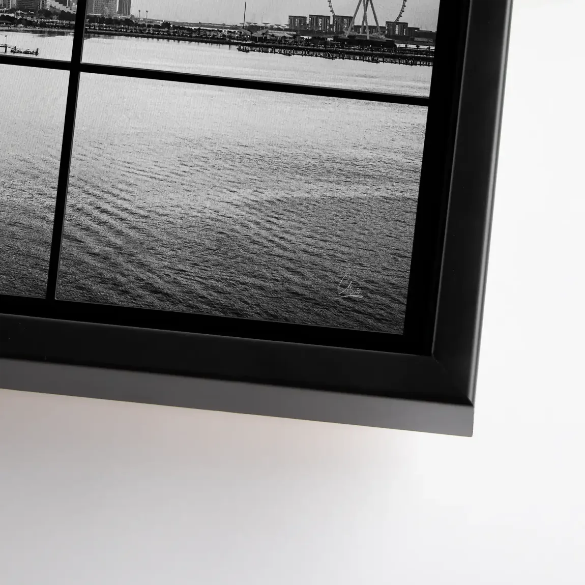 Dubai Noir Horizon Leinwand Bild